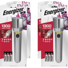 Energizer Vision HD Flashlight with Digital Focus - AA - Metal - Chrome