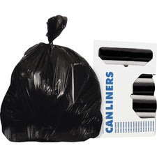 Linear Low Density Can Liners With Accufit Sizing, 32 Gal, 1.3 Mil, 33" X 44", Black, 20 Bags/roll, 5 Rolls/carton