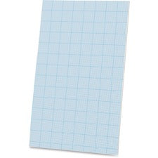 Ampad Graph Pad - 40 Sheets - Glue - 20 lb Basis Weight - Legal - 8 1/2" x 14" - White Paper - Chipboard Backing - 40 / Pad