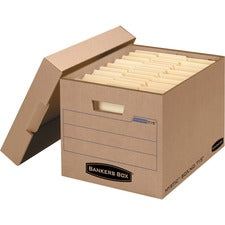 Filing Box, Letter/legal Files, 13" X 16.25" X 12", Kraft, 25/carton