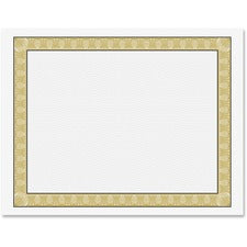 Archival Quality Parchment Paper Certificates, 11 X 8.5, Horizontal Orientation, Natural With White Diplomat Border, 50/pack
