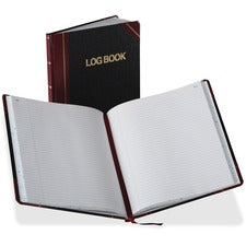 Log Book, List-management Format With Medium/college Rule, Black/red Cover, (150) 10.13 X 7.78 Sheets
