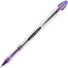 Vision Elite Roller Ball Pen, Stick, Bold 0.8 Mm, Purple Ink, White/purple Barrel