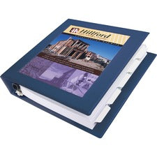 Framed View Heavy-duty Binders, 3 Rings, 1.5" Capacity, 11 X 8.5, Navy Blue