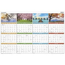 Vertical/horizontal Erasable Wall Planner, Seasons In Bloom Photos, 24 X 36, White/multicolor Sheets, 12-month(jan-dec): 2023