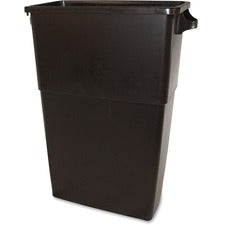 Thin Bin 23-gal Brown Container - 23 gal Capacity - Handle, Durable - 30" Height x 23" Width - Polyethylene - Brown - 4 / Carton