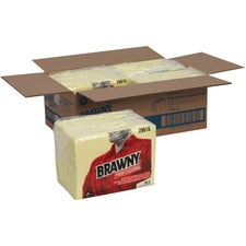 Brawny&reg; Professional Disposable Dusting Cloths - Wipe - 17" Width x 24" Length - 200 / Carton - Yellow