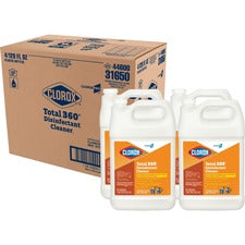 CloroxPro Total 360 Disinfectant Cleaner - Liquid - 128 fl oz (4 quart) - 4 / Carton - Translucent