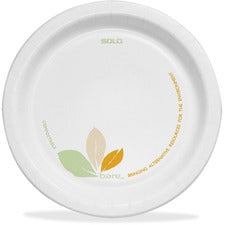 Bare Eco-forward Paper Dinnerware Perfect Pak, Plate, 6" Dia, Green/tan, 125/pack, 4 Packs/carton