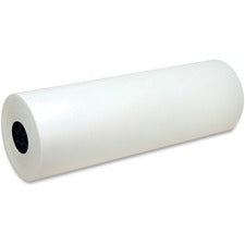 Kraft Paper Roll, 40 Lb Wrapping Weight, 24" X 1,000 Ft, White
