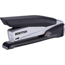 Inpower Spring-powered Desktop Stapler With Antimicrobial Protection, 20-sheet Capacity, Black/gray