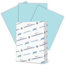 Colors Print Paper, 20 Lb Bond Weight, 8.5 X 11, Blue, 500/ream