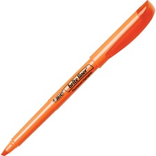 Brite Liner Highlighter, Fluorescent Orange Ink, Chisel Tip, Orange/black Barrel, Dozen
