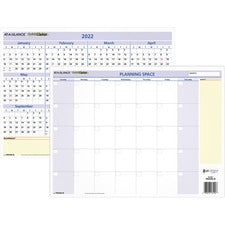 Quicknotes Mini Erasable Wall Planner, 16 X 12, White/blue/yellow Sheets, 12-month (jan To Dec): 2023