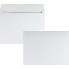 Open-side Booklet Envelope, #13 1/2, Cheese Blade Flap, Gummed Closure, 10 X 13, White, 100/box