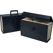 Letter/legal Expanding Organizer, 15" Expansion, 19 Sections, Buckle Closure, 1/5-cut Tabs, Legal Size, Black