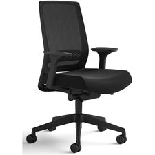 Medina Deluxe Task Chair, Supports Up To 275 Lb, 18" To 22" Seat Height, Black