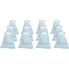 Genuine Joe Blue Stripes Hygrade Rayon Mophead - Rayon