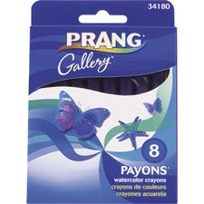 Prang Payons Watercolor Crayons - 0.3" Diameter - Multi - 8 / Pack