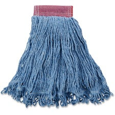Rubbermaid Commercial Super Stitch 24 oz Blend Wet Mop Heads - Cotton, Synthetic Yarn - Blue