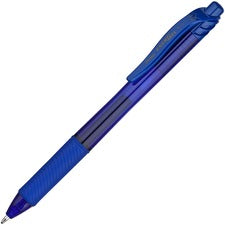 Energel-x Gel Pen, Retractable, Bold 1 Mm, Blue Ink, Translucent Blue Barrel, Dozen