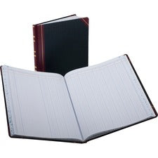 Extra-durable Bound Book, Double-page 12-column Accounting, Black/maroon/gold Cover, 11.94 X 9.78 Sheets, 150 Sheets/book