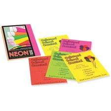 Array Colored Bond Paper, 24 Lb Bond Weight, 8.5 X 11, Assorted Neon Colors, 100/pack