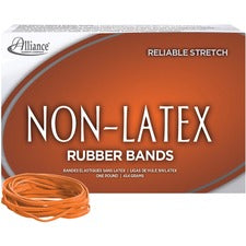 Non-latex Rubber Bands, Size 33, 0.04" Gauge, Orange, 1 Lb Box, 720/box