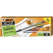 Xtra Smooth Mechanical Pencil, 0.7 Mm, Hb (#2.5), Black Lead, Clear Barrel, Dozen