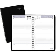 Dayminder Daily Appointment Book, 8 X 5, Black Cover, 12-month (jan To Dec): 2023