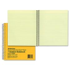 Single-subject Wirebound Notebooks, Narrow Rule, Brown Paperboard Cover, (80) 8.25 X 6.88 Sheets