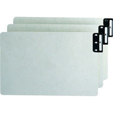 100% Recycled End Tab Pressboard Guides With Metal Tabs, 1/3-cut End Tab, A To Z, 8.5 X 14, Green, 25/set