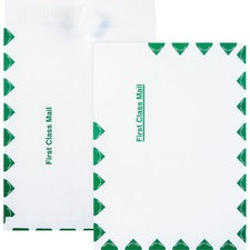 Ship-lite Envelope, First Class, #10 1/2, Cheese Blade Flap, Redi-strip Adhesive Closure, 9 X 12, White, 100/box