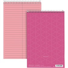 Prism Steno Pads, Gregg Rule, Pink Cover, 80 Pink 6 X 9 Sheets, 4/pack