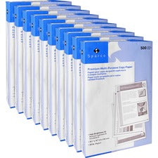 Sparco Multipurpose Copy Paper - 92 Brightness - Legal - 8 1/2" x 14" - 20 lb Basis Weight - 5000 / Carton - SFI - Acid-free