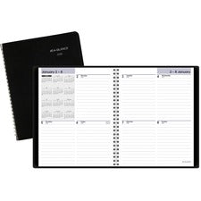 Dayminder Open-schedule Weekly Appointment Book, 8.75 X 7, Black Cover, 12-month (jan To Dec): 2023