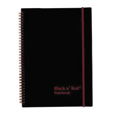 Flexible Cover Twinwire Notebooks, Scribzee Compatible, 1-subject, Wide/legal Rule, Black Cover, (70) 11 X 8.5 Sheets