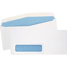 Security Tint Window Envelope, #10, Commercial Flap, Gummed Closure, 4.13 X 9.5, White, 500/box