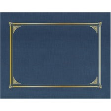 Geographics Classic Letter Recycled Presentation Cover - 8 1/2" x 11" - Card Stock, Linen - Navy Blue - 25 / Box
