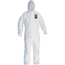 A30 Elastic-back And Cuff Hooded Coveralls, 2x-large, White, 25/carton