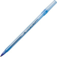 Round Stic Xtra Life Ballpoint Pen Xtra-value Pack, Stick, Medium 1.2 Mm, Blue Ink, Gray Barrel, 240/carton
