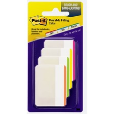 Lined Tabs, 1/5-cut, Assorted Bright Colors, 2" Wide, 24/pack