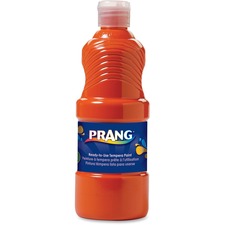 Ready-to-use Tempera Paint, Orange, 16 Oz Dispenser-cap Bottle