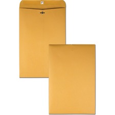 Clasp Envelope, 32 Lb Bond Weight Kraft, #15, Square Flap, Clasp/gummed Closure, 10 X 15, Brown Kraft, 100/box