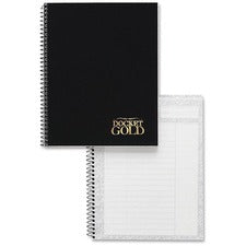 Docket Gold Planner, 1-subject, Narrow Rule, Black Cover, (70) 8.5 X 6.75 Sheets