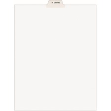 Avery-style Preprinted Legal Bottom Tab Divider, 26-tab, Exhibit H, 11 X 8.5, White, 25/pk