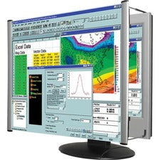 Lcd Monitor Magnifier Filter For 24" Widescreen Flat Panel Monitor, 16:9/16:10 Aspect Ratio