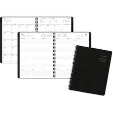 Contemporary Lite Weekly/monthly Planner, 11 X 8.25, Black Cover, 12-month (jan To Dec): 2023