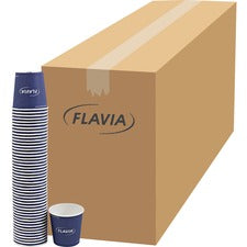 Flavia Hot Beverage Paper Cups - 10 fl oz - 1000 / Carton - Blue - Paper - Beverage, Hot Drink