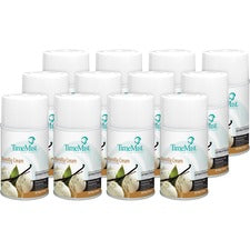 TimeMist Metered 30-Day Vanilla Cream Scent Refill - Spray - 6000 ft� - 5.3 fl oz (0.2 quart) - Vanilla Cream - 30 Day - 12 / Carton - Long Lasting, Odor Neutralizer